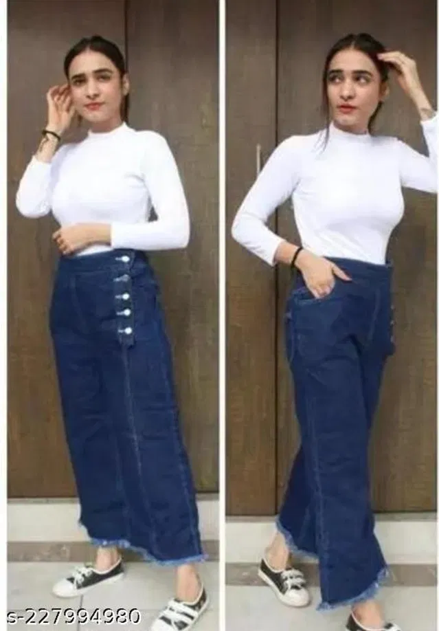 Denim Jeans for Women (Blue, 28)