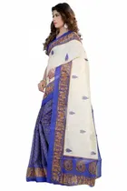 SVB साड़ी भागलपुरी सिल्क साड़ी विद ब्लाउज पीस 