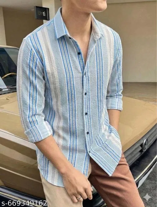 Casual Shirt for Men (Multicolor, S)