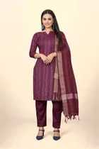 Jacquard Unstitched Dress Material for Women 