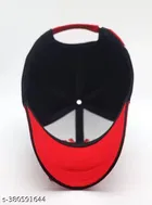 Basball Embroidered Cap for Men, Black & Red