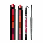 36H Eyeliner, Kajal, 2 Pcs 5 In 1 Lipstick, Multicolor, Set Of 3