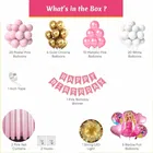 Barbie Theme Birthday Balloon Decoration Kit For Kids, Multicolor, Pack Of 66