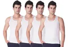 Cotton Vest for Men, Pack of 4 (White, S)