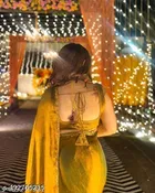 Jimmy Choo Embellished Saree For Women, Brown