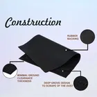 Status Welcome Rubber Pin Stripe Mat 38x58cm Black