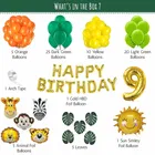 Jungle Theme 9th Birthday Balloon Decoration Kit , Multicolor, Pack Of 74