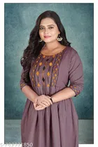 Embroidered Cotton Kurti for Women 