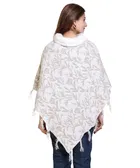 Woolen Self-Design Ponchos for Women 