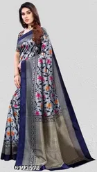 Art Silk Printed Saree for Women 