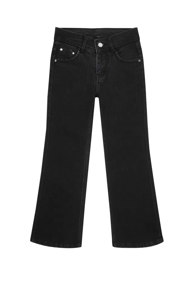 Straight fit Jeans for Girls (Blue, 40)