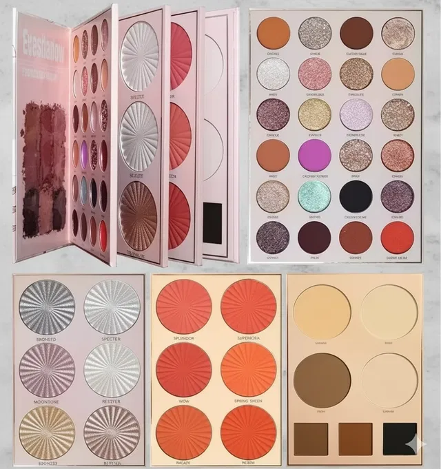 4-in-1 Makeup Book â€“ Eyeshadow & Highlighter Palette ( Pack of 1)