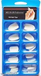 100 Pcs Artificial Nails with Glue 