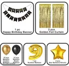 36 Pcs 9th Birthday Decoration kit, Multicolour, Set of 1
