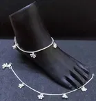Silver Plated Anklets for Women 
