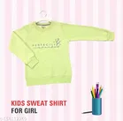 Cotton Blend Printed Sweatshirt for Girls 