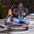 Lord Ganesha Water Fountain with 10 Smoke Backflow 