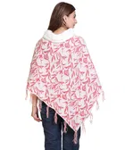 Woolen Self-Design Ponchos for Women 