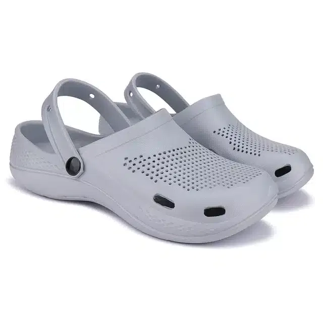 Bersache Clogs for Men (Grey, 7)