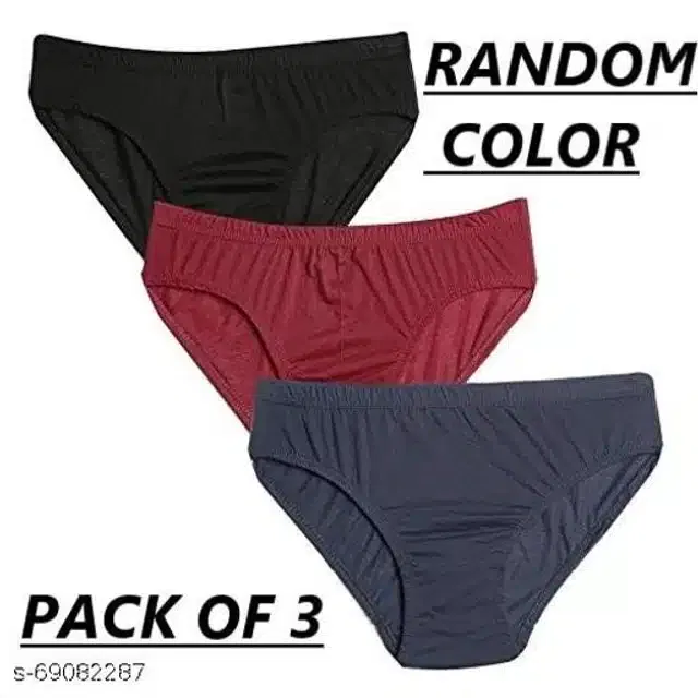 Cotton Briefs for Women (Assorted, L) (Pack of 3)