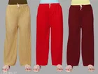Palazzos for Women, Pack of 3 