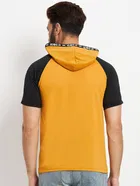 Hooded Printed Full Sleeves T-shirt for Men 