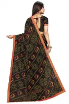 कानूड़ा फैंसी विमेंस जॉर्जेट फ्लावर प्रिंटेड साड़ी 