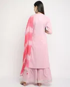 Cotton Cambric Embroidered Kurta Set for Women 