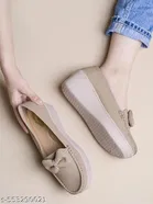 Shoetopia Solid Loafers for Women 