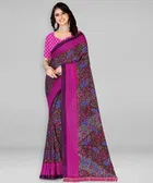 Georgette Printed Saree for Women 