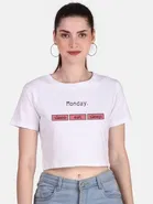 Cotton Blend Printed Tops for Women 