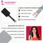 Paddle Flat Smoothing Detangling Brush for Long Thick Hair 