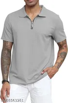 Cotton Blend T-shirt for Men, Grey 