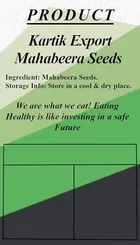 Kartik Export Mahabeera Seeds - Pignut - Vilati -Bhustrna - Sirna - Jungle Tulasi Seeds - 1Kg
