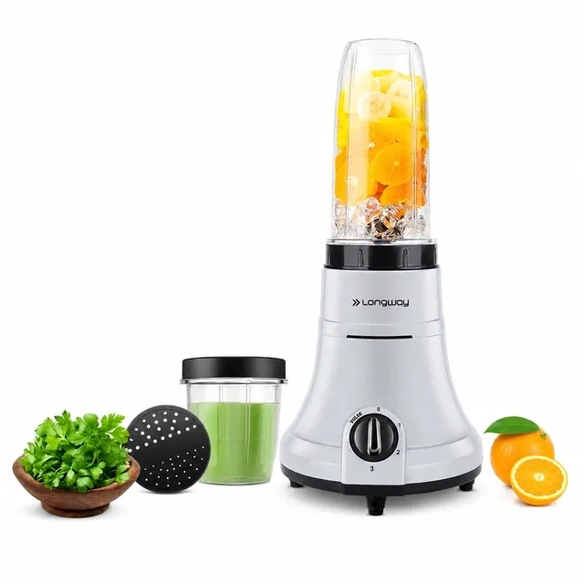 Longway Sage Juicer Mixer Grinder (500 W, 2 Jars, Gray & Black)