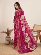 Cotton Printed Kurta with Pant & Dupatta for Women 