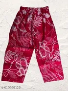 Rayon Slub Printed Clothing Set for Girls, Maroon, Pack of 1 