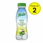 X-Cite 100% Refreshing Tender Coconut Water (Pet Bottle) 2X200 ml (Pack Of 2)