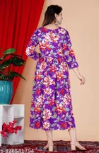 Rayon Printed Anarkali Kurti for Women 