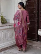 Printed Chanderi Cotton Kurta Set for Women 