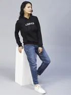 Women's Printed Hooded Sweatshirt 