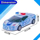 Push and Go Police Car Toy with Lights & Music 