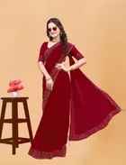 Georgette Embellished Saree for Women 