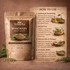 वेदार्थ रोज़मेरी ड्राइड लीव्स हेयर ग्रोथ और फ़ूड के लिए, 100 g