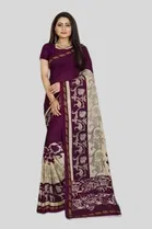 Georgette Printed Saree for Women 