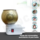 Glass Kapoor Dani, Electric Camphor Diffuser Ganesh Ji Om Electic Camphor Burne, |Multipurpose Incense Aroma Dhoop Dani|Camphor Burner Diffuser|Electrical Night Lamp for Office, Home