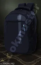 Nylon Backpack for Men & Women, Black
