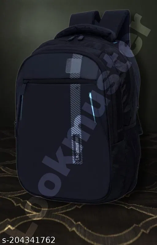 Nylon Backpack for Men & Women, Black
