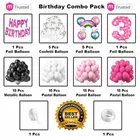 Rainbow Theme 3rd Happy Birthday Decoration,Multicolour,Set Of 1