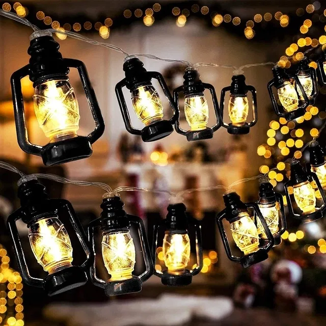 16 LEDs 3 m Yellow Steady Lantern Rice Lights (Pack of 1)
